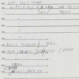 Eastern questionnaire, answ...