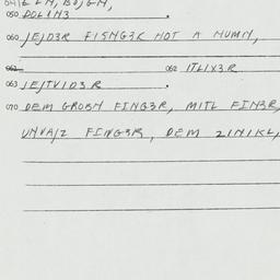 Eastern questionnaire, answ...