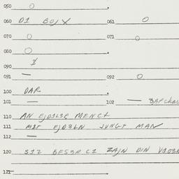 Eastern questionnaire, answ...
