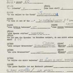 Western questionnaire, answ...