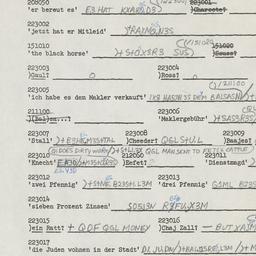 Western questionnaire, answ...