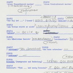 Western questionnaire, answ...