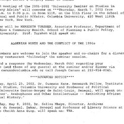 Announcements, 2002-03-07. ...