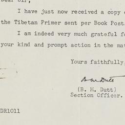 Letter from Ministry of Ext...