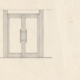 Entry door elevation, detail