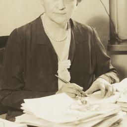Frances Perkins with Pen an...