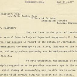 Typed Letter, Signed, To Jo...