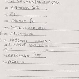 Eastern questionnaire, answ...
