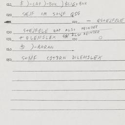 Eastern questionnaire, answ...