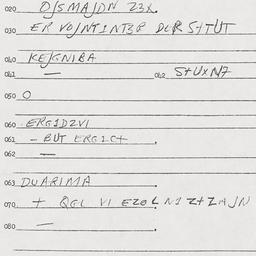 Eastern questionnaire, answ...