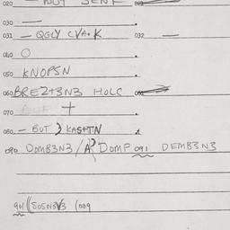 Eastern questionnaire, answ...