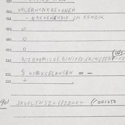 Eastern questionnaire, answ...