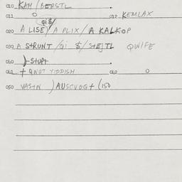 Eastern questionnaire, answ...