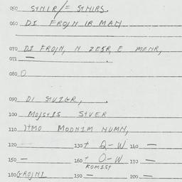 Eastern questionnaire, answ...