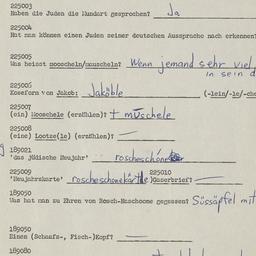 Western questionnaire, answ...