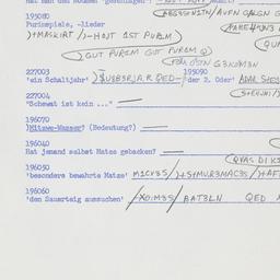 Western questionnaire, answ...