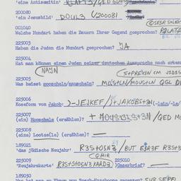 Western questionnaire, answ...