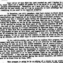 Letter from Melville J. Her...