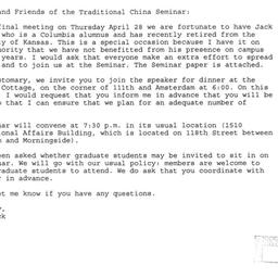 Announcements, 2005-04-28. ...