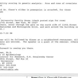 Announcements, 2003-04-03. ...