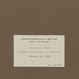 Board Meeting, 2/18/1931