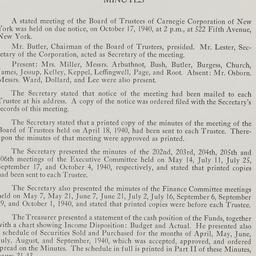 Board Meeting, 10/17/1940