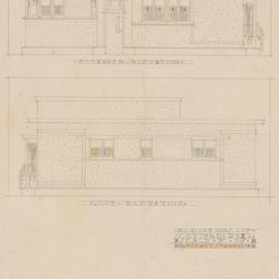 Entrance, side elevations