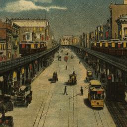 Bowery N.Y., Looking North.