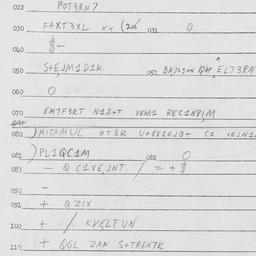 Eastern questionnaire, answ...