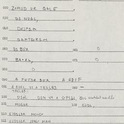 Eastern questionnaire, answ...