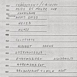 Eastern questionnaire, answ...