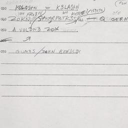Eastern questionnaire, answ...