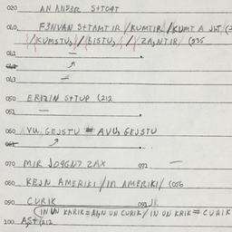 Eastern questionnaire, answ...