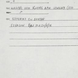Eastern questionnaire, answ...