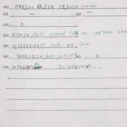 Eastern questionnaire, answ...