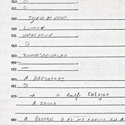 Eastern questionnaire, answ...