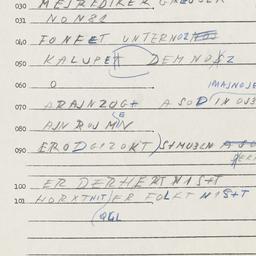 Eastern questionnaire, answ...