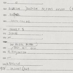 Eastern questionnaire, answ...