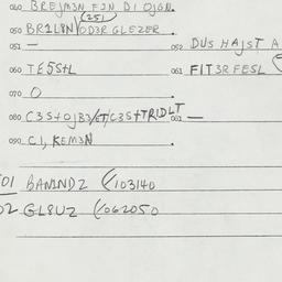 Eastern questionnaire, answ...