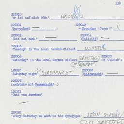 Western questionnaire, answ...