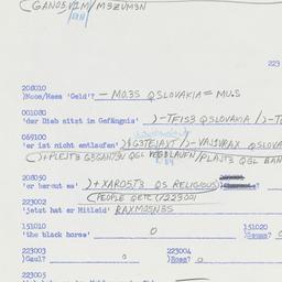 Western questionnaire, answ...