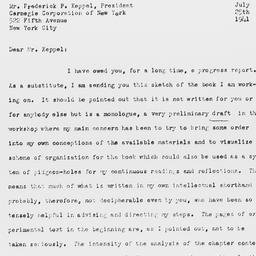 Letter from Gunnar Myrdal t...