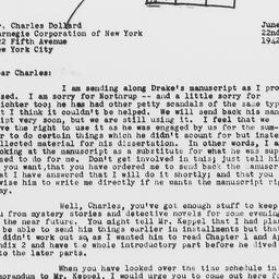 Letter from Gunnar Myrdal t...