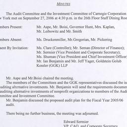Audit Committee Meetings