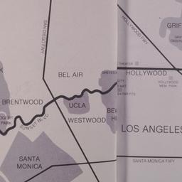 Schematic map of Los Angeles.