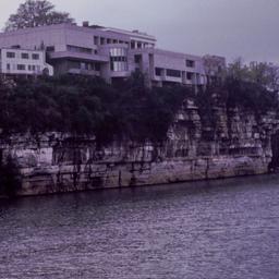 River view with bridge in b...