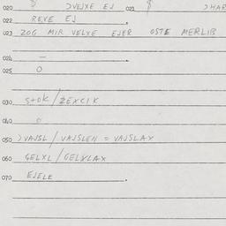 Eastern questionnaire, answ...