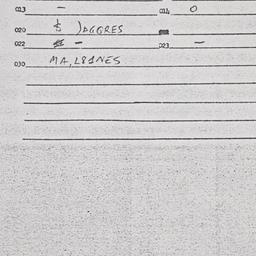 Eastern questionnaire, answ...