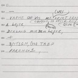 Eastern questionnaire, answ...