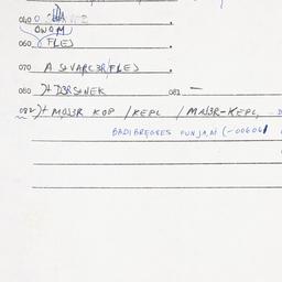 Eastern questionnaire, answ...